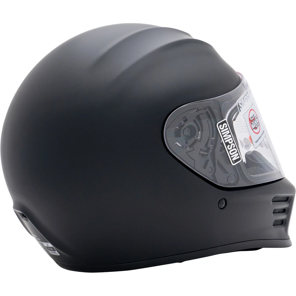 Simpson Speed Bandit Matte Black Helmet 7 Simpson Speed Bandit Matte Black Helmet - Image 5