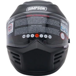 Simpson Speed Bandit Matte Black Helmet 17 Simpson Speed Bandit Matte Black Helmet -Motocross Equipment SPBXS3 c 7