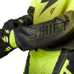 Shift 2023 WHIT3 Label Posn FLO Yellow Kids Jersey 9 Shift 2023 WHIT3 Label Posn FLO Yellow Kids Jersey -Motocross Equipment ST30059130 c 3